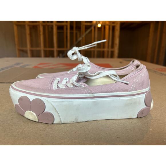 Vans Stackform Keepsake Lilac Flower Shoes Pink Womens 6 - Picture 2 of 8
